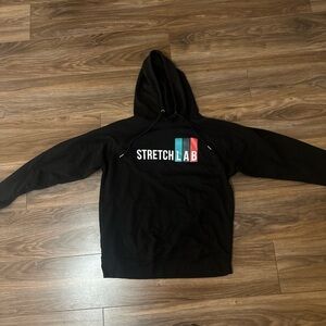 Black Stretch Lab Hoodie for Men